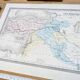 Asia Minor, old map, printed in 1852.
