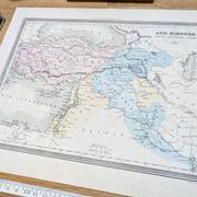L'Asie mineure, carte ancienne, imprimée en 1852.