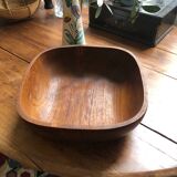 Vintage olive wood salad bowl