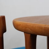 Table round Scandinavian teak