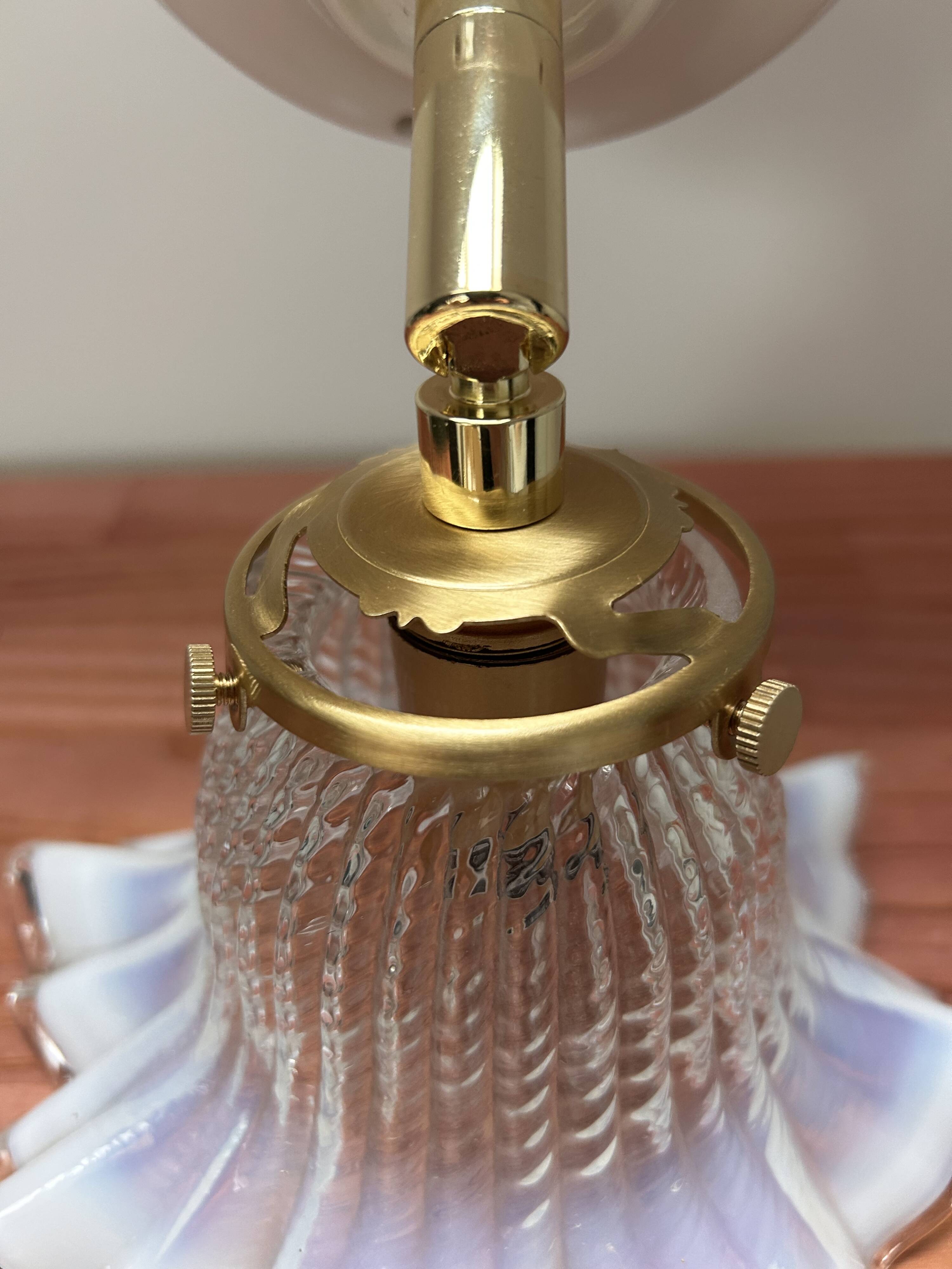 Art Deco tulip wall light