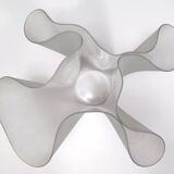 Transparent Etched Glass Vase "Cartoccio" by Pietro Chiesa for Fontana Arte