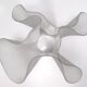 Transparent Etched Glass Vase "Cartoccio" by Pietro Chiesa for Fontana Arte