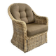 Rattan and wicker convertible chair