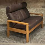 Danish two-seater leather sofa B. Morgensen