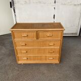 Commode en rotin