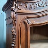 Rococo library in walnut