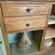 Buffet vintage bois et vert sauge