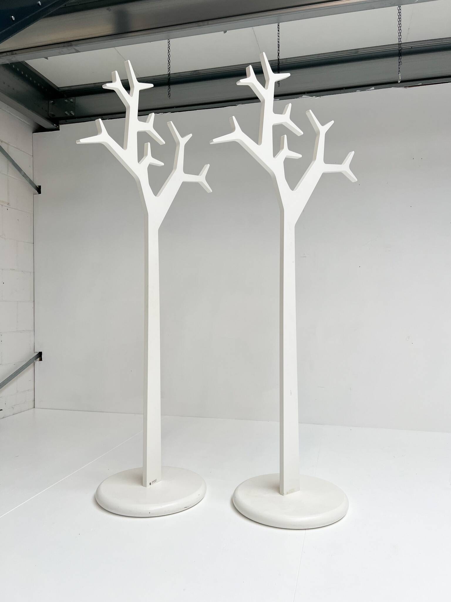 Wooden 194 cm high Swedese Tree coat rack, after 2000