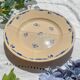 Vintage K&G Luneville "Flore" porcelain dish, 1950s, small blue flowers