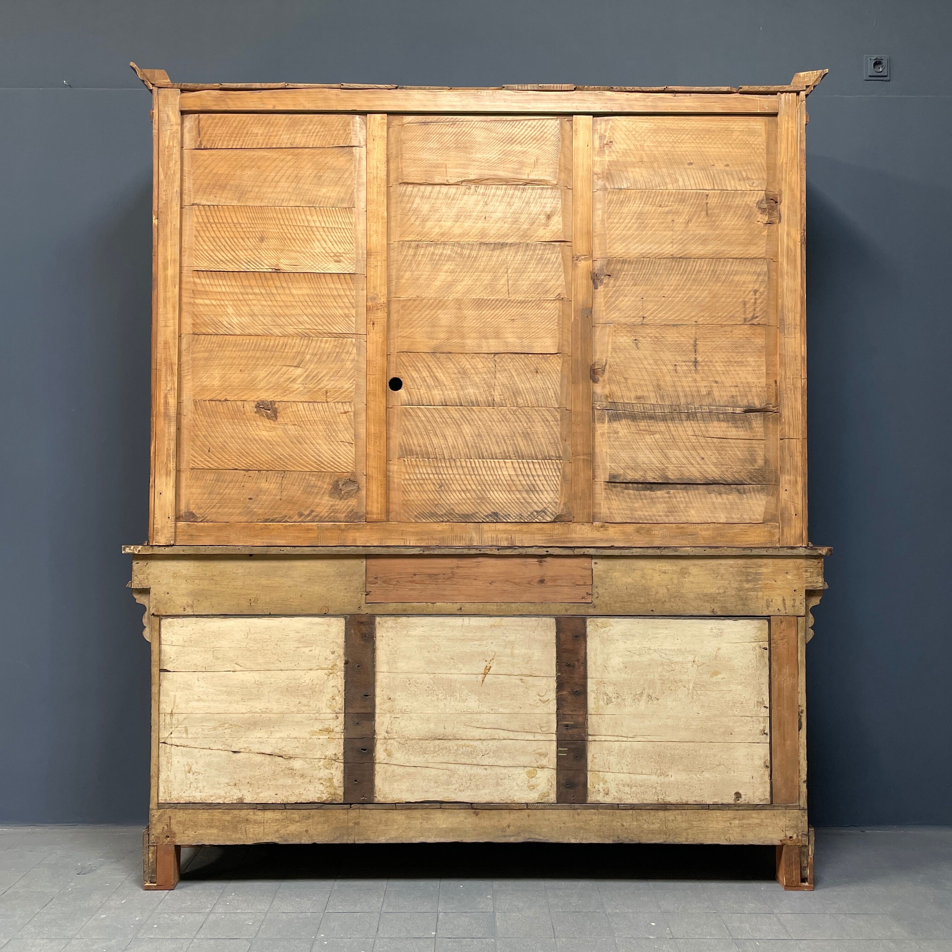 Large art deco cafe cabinet from Belgium, 1920s.