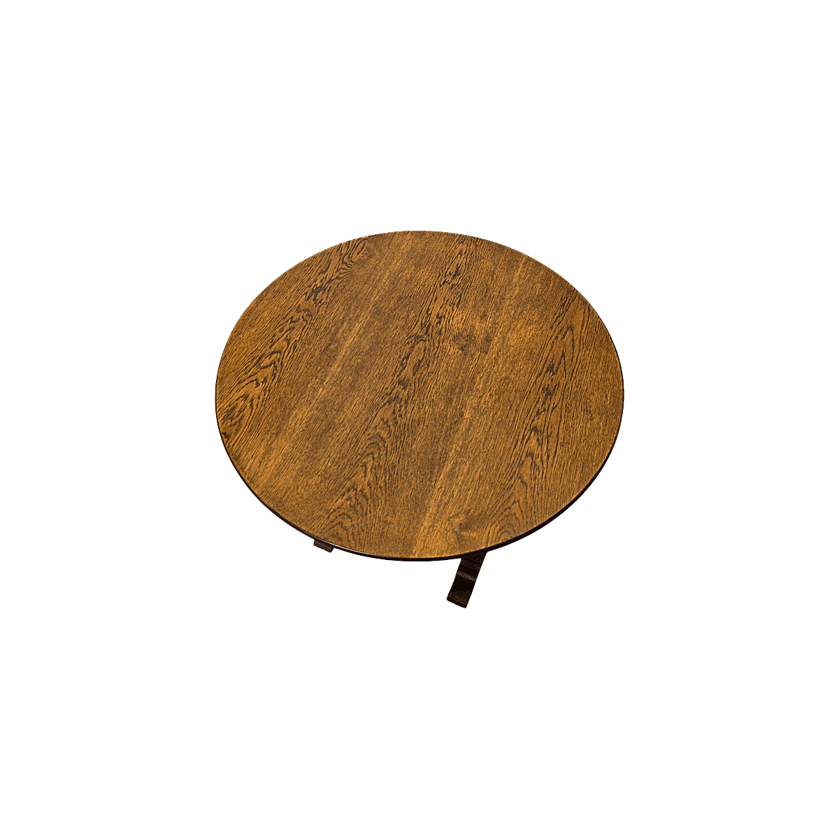 Table d'appoint vigneron en chêne français antique, début des années 1900.
