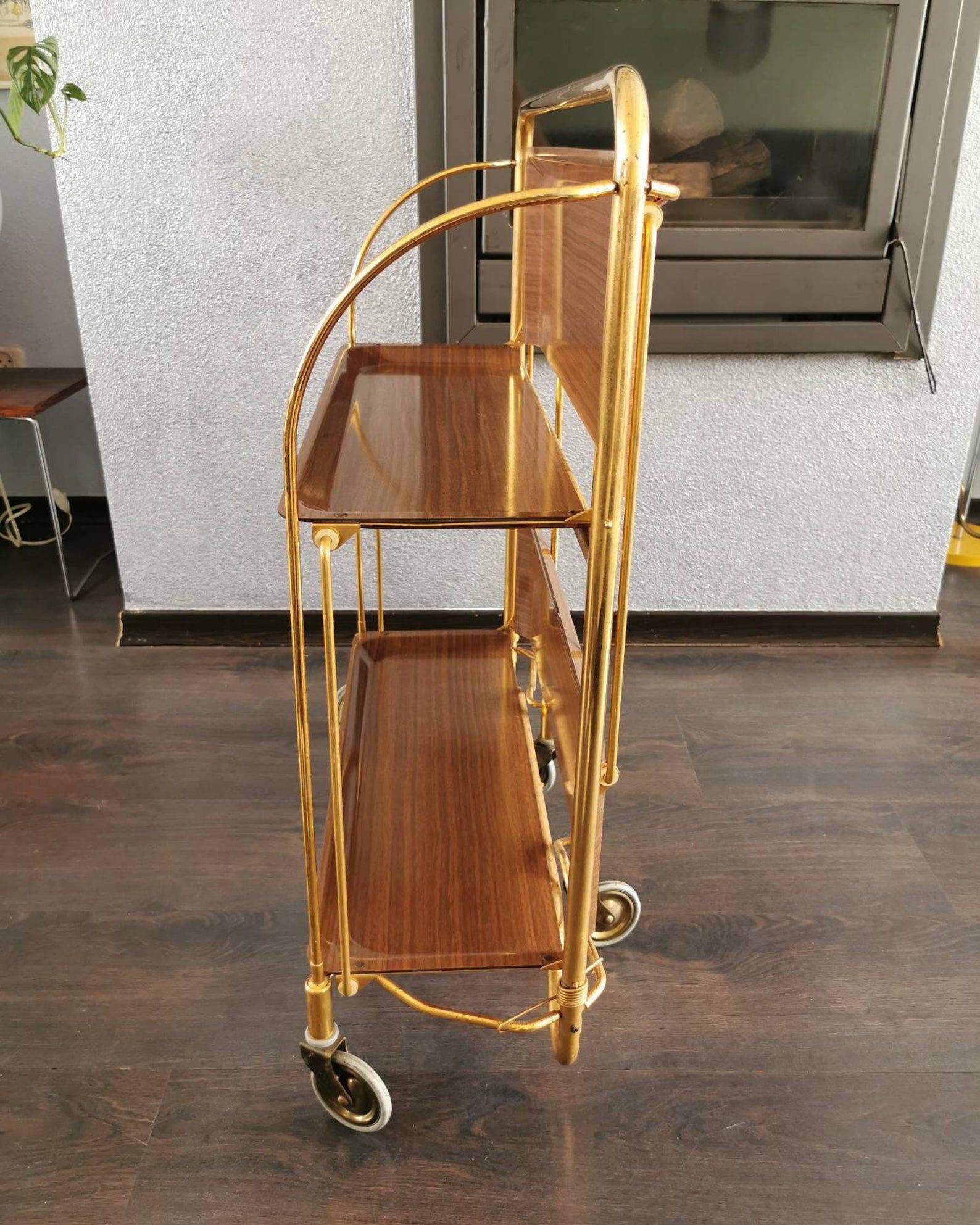 Vintage 1970 folding tea table