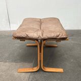 Modern Mid-Century Norwegian Siesta Pouf in Leather by Ingmar Relling for Westnofa, 1960s