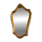 Miroir Doré Bois Coquille Rocaille Louis XV Rococo