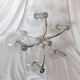 5-branched chandelier by Sciolari, Italy, space age, 1970