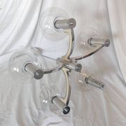 5-branched chandelier by Sciolari, Italy, space age, 1970