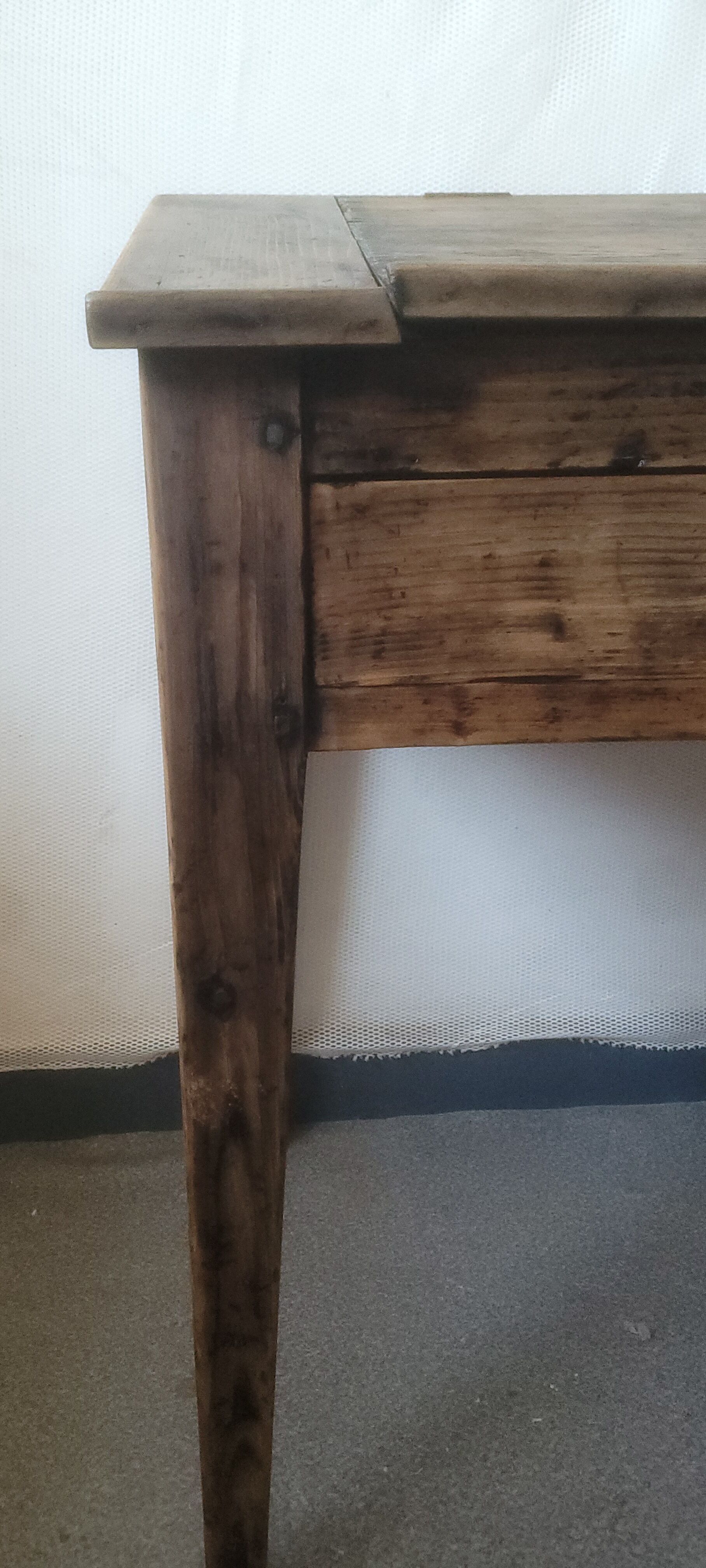 Old desk console entrance cabinet