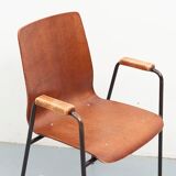 Brown armrest chair