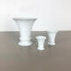 Ensemble de 3 Op Art Vase Porcelaine Vase Allemand par Fürstenberg Ceramics Allemagne années 1970