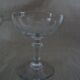 Pair of old champagne glasses crystal faceted louis Philippe