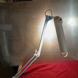 Articulated blue desk lamp