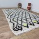 Handmade wool Berber rug 236 x 140 cm