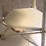 White painted bamboo side table 1950