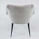 Fauteuil vintage "coquille", rembourré, Allemagne, années 60, tissu gris