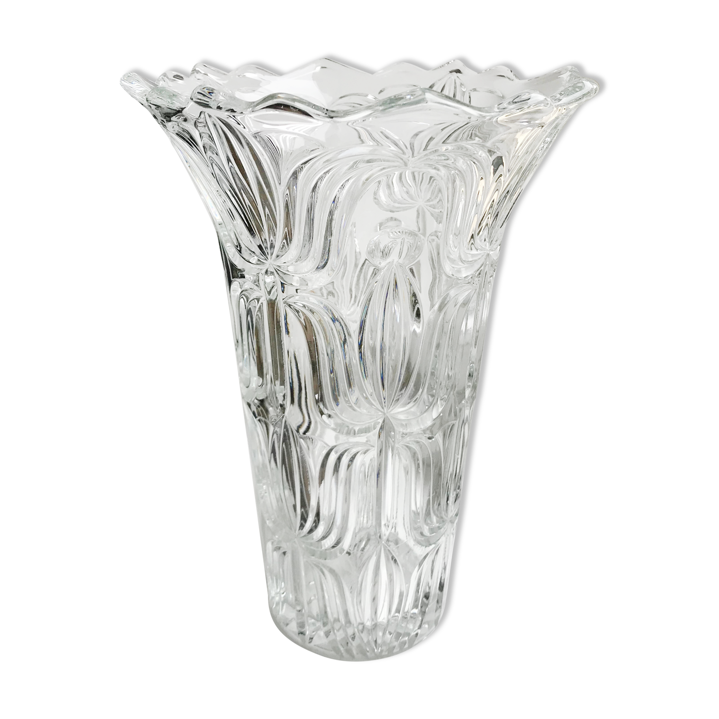 Large glass vase 50s