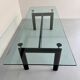 Le Corbusier Cassina LC6 vintage glass dining table
