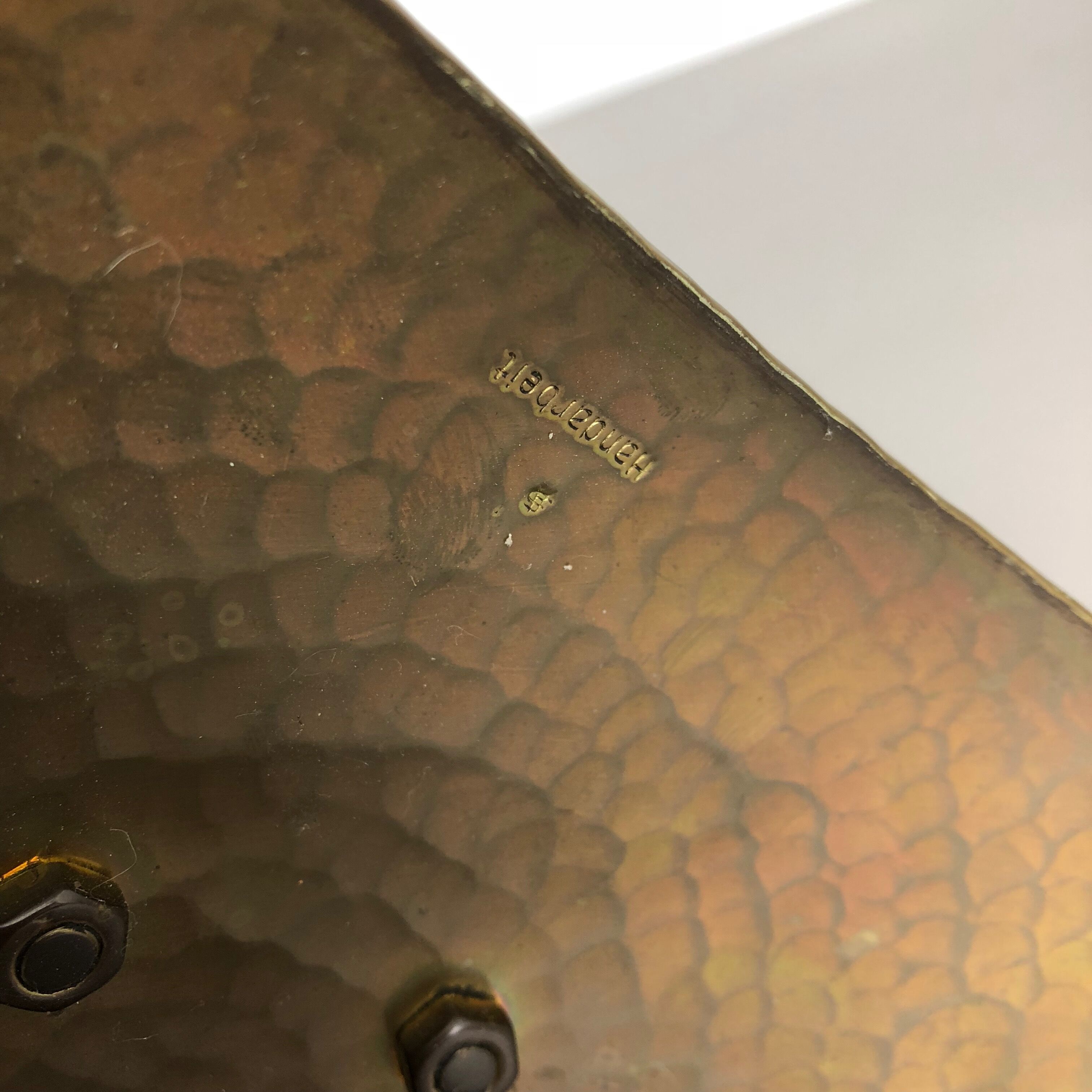 Modernist sculptural brutalist floor brass candleholder, Germany, 1950s