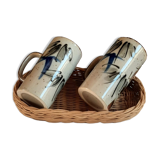 Stoneware mugs