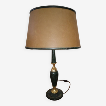 Grande Lampe de bureau en cuir Le Tanneur vintage