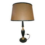 Large vintage leather desk lamp Le Tanneur