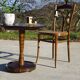 Solid wood pedestal table, Ø60cm