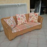 Rattan bench