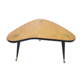 Table basse en forme de boomerang des années 1950
