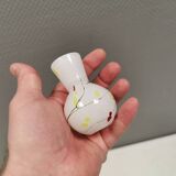 Magnifique vase en trou de serrure de la verrerie Anna Flohr