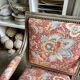 Queen's armchair from the Louis XVI period, Indian fabric.