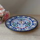 Old plate in faience blue decoration stamped A.Alvarez, serving dish, aperitif dish