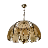 Lustre italien doré 4 feux 1970