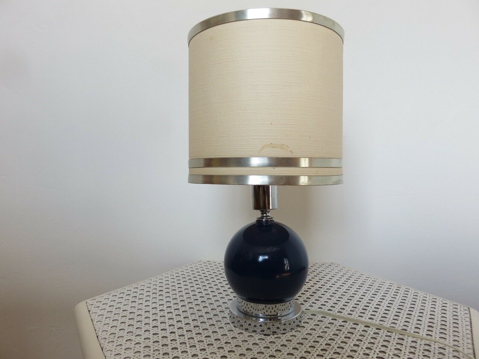 Lamp editions Disderot chrome metal and 70s lase metal