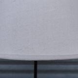 1950s wrought iron tripod floor lamp