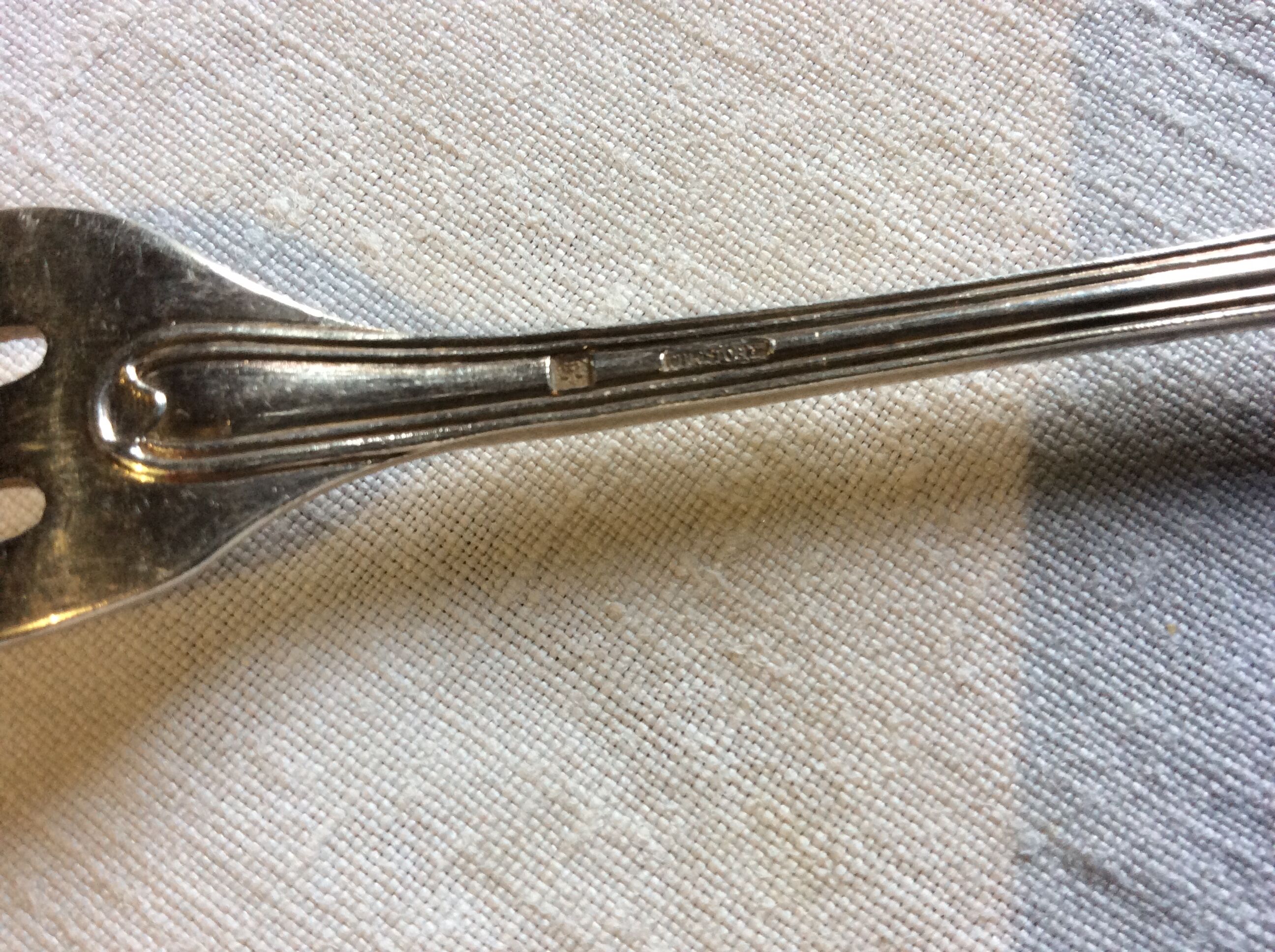 12 Christofle oyster forks in silver metal