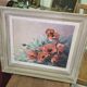 Oil on canvas – Bouquet of poppies – signed (to be deciphered) – 20th century