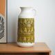 Ceramic floor vase with relief pattern, West Germany, 1970s