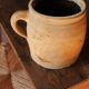 Terracotta pot with handle