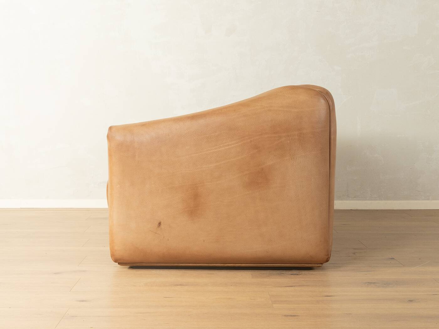 DS-47 two-seater sofa by de Sede, 1970s, natural light brown nappa leather