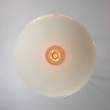 Mid-Century Italian Saucer Glass and Brass Pendant Lamp